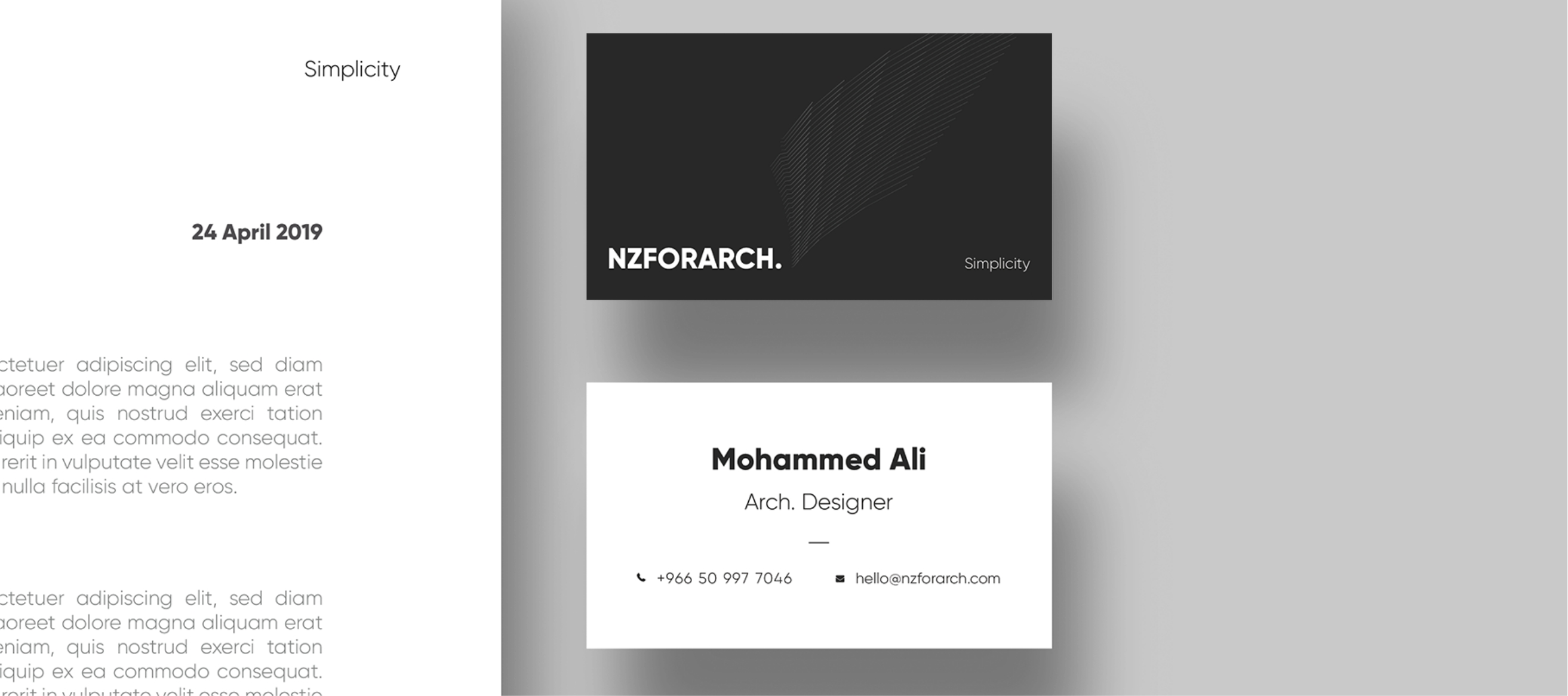 بناء هوية شركة  NZFORARCH